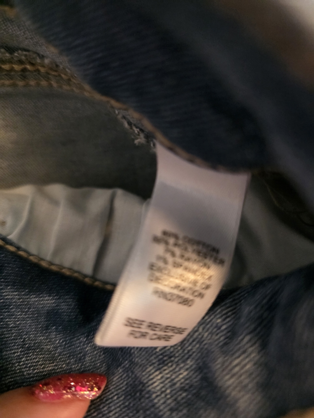 Cato Est 1946 Distressed Denim Pearl Capri Size 12 - Picture 4 of 6